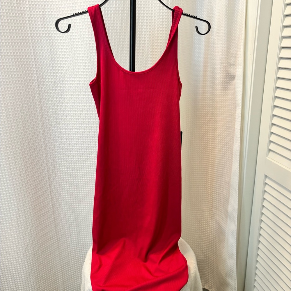 Express Hot Pink Scoop Neck Sleeveless Dress - Brand